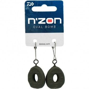 Груз DAIWA N´ZON Oval Bomb 60г 2шт Груз DAIWA N´ZON Oval Bomb 60г 2шт